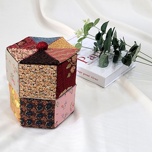 육각 상자 퀼트소품만들기 재료 키트 KIT